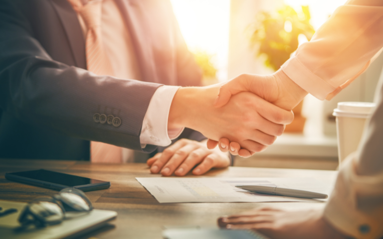 Professional handshake